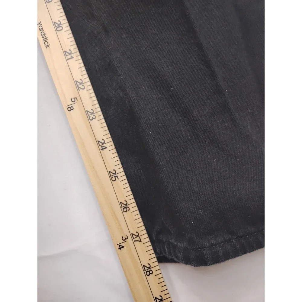 Polo Jeans Co Ralph Lauren Black Tapered Leg Jeans Vintage Relaxed 36x30
